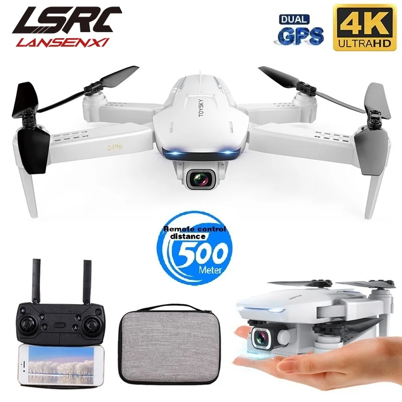 LSRC новый GPS Дрон S162 4K HD Двойная камера 5G WIFI FPV складной четырехроторный один ключ