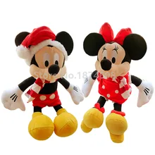 Микки и Минни Маус рождественских каникул плюшевые игрушки куклы милые мягкие Животные 45 см детские игрушки куклы детские, для малышей Подарки
