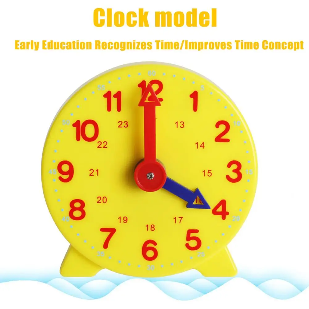 

10cm Two Pointer Clock Model Kid Child Toy Early Education Learning Resources New