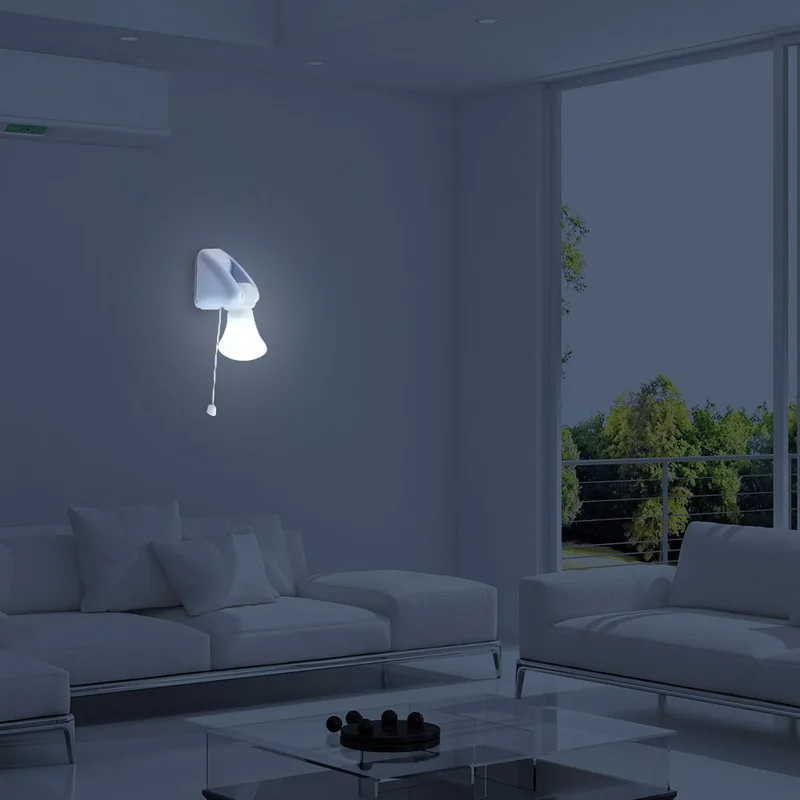 

Dozzlor White Night Light Stickup Adhesive Bulb Wireless Cabinet Wall Night Battery Operated Portable Wardrobe Bedroom Lamp