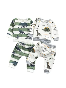 Baby Boy Dinosaur Print Outfit Set 1
