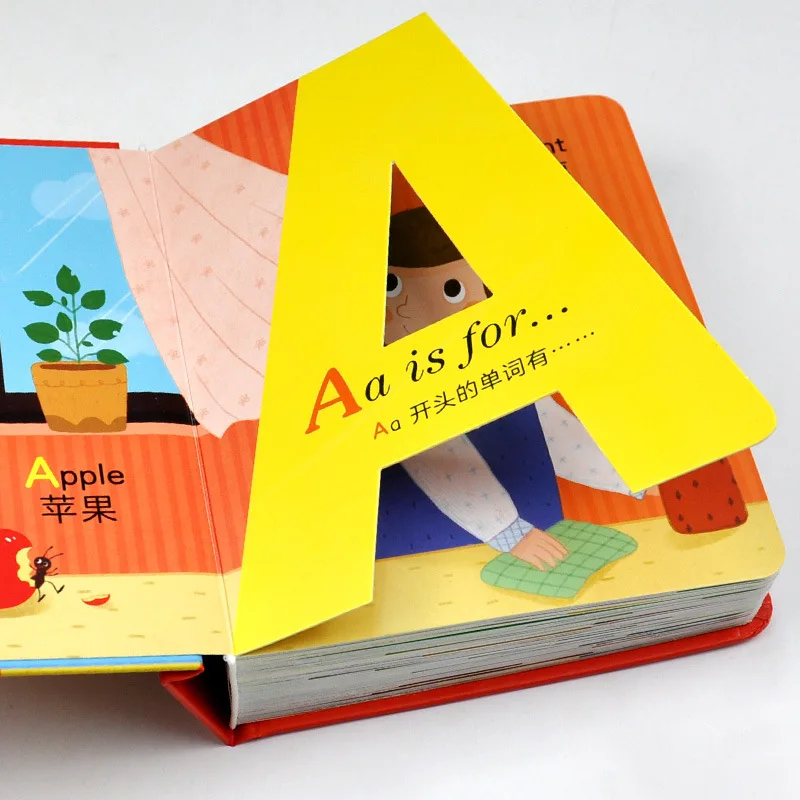 

Creativity Children's Early Education Enlightenment Picture Book Baby Three-Dimensional Letters Learning Books Age 0~5 Years Old