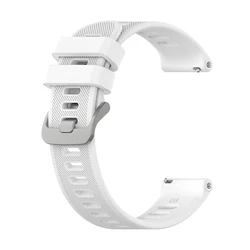 Premium 20mm Silicone Watchband Strap - Versatile Fit for 20mm Universal (White)