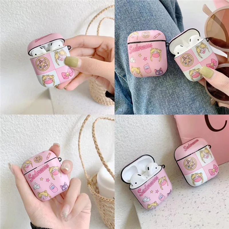 Милый чехол Kawaii с японской девушкой Сейлор Мун для Airpods симпатичный милый
