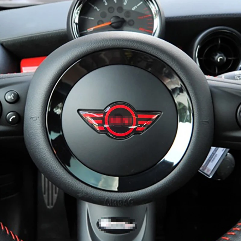 Epoxy Resin Decoration Steering Wheel Transparent 3d Sticker For MINI COOPER R55 R56 R57 R58 F55 F54 F56 F57 | Автомобили и