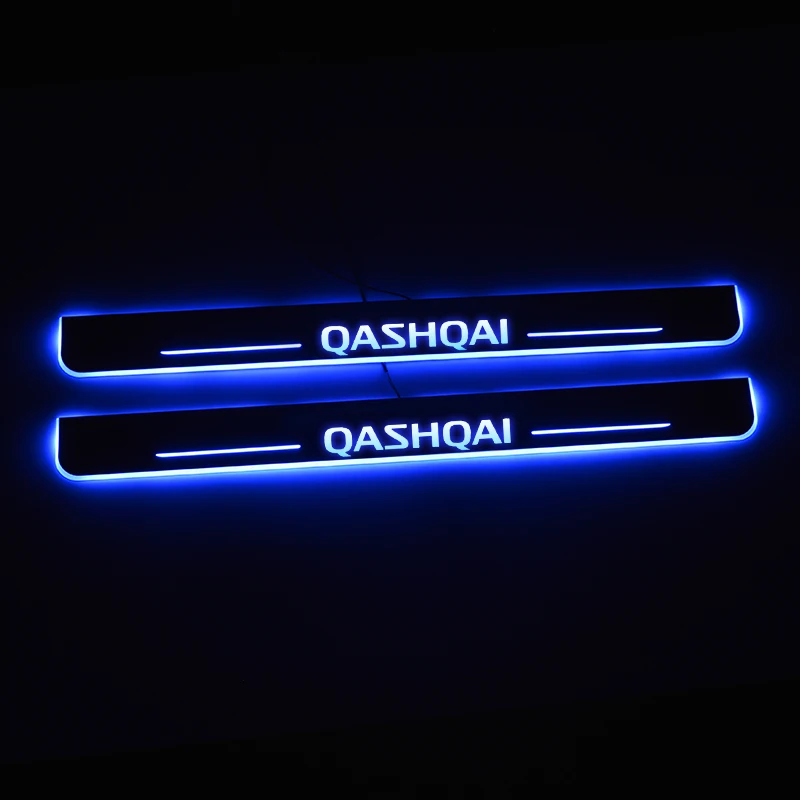 Светодиодный порога пластина для Nissan Qashqai J11 2016 2017 2018 - 2020 в прямом эфире