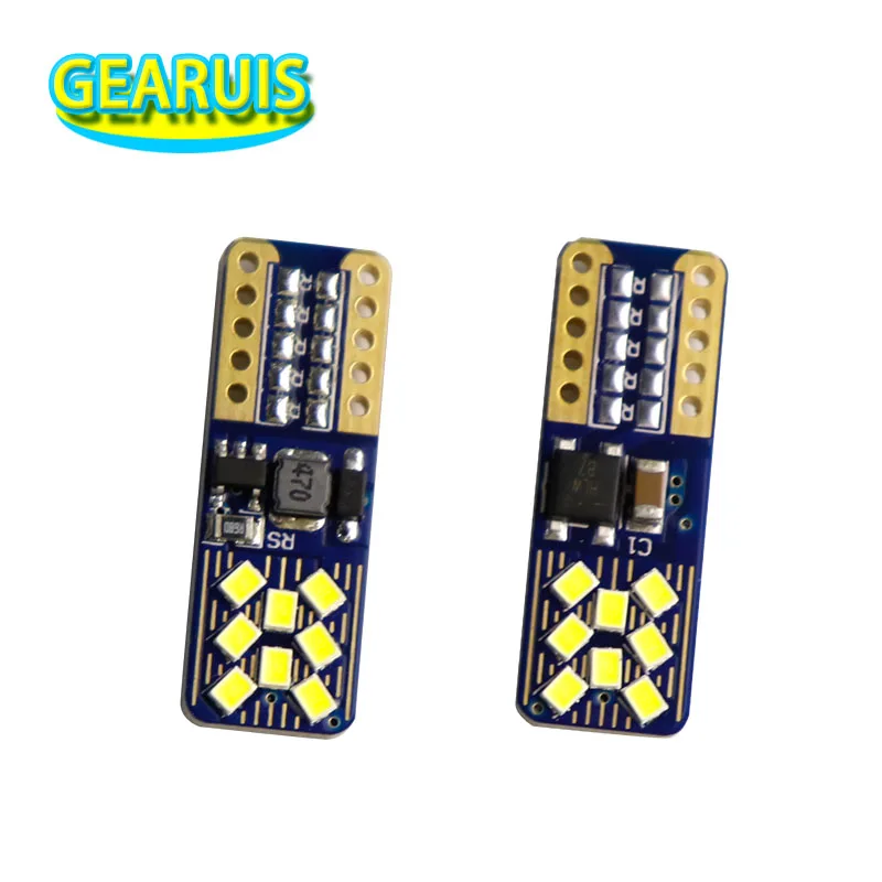 

10 шт., неполярсветодиодный светодиодсветодиодный лампы T10 canbus 16 SMD 2016, 3,36 Вт, W5W, 12 В
