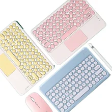 Ensemble clavier et souris sans fil bluetooth, pour iPad Xiaomi Samsung Huawei tablette Android IOS Windows