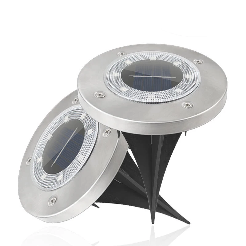 

4 Pcs/set Solar Dustproof 8 LED Color Buried Lights Garden Outdoor in-Ground Landscape Lighting JA55