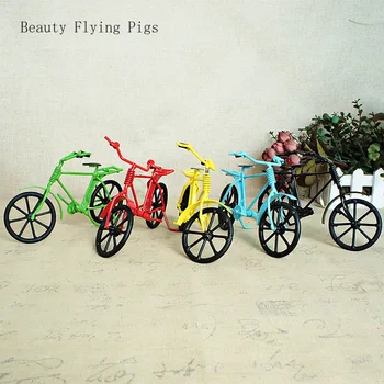 

Direct sales new classic retro metal color bicycle model toy hobby collection home bar decoration antique shooting props
