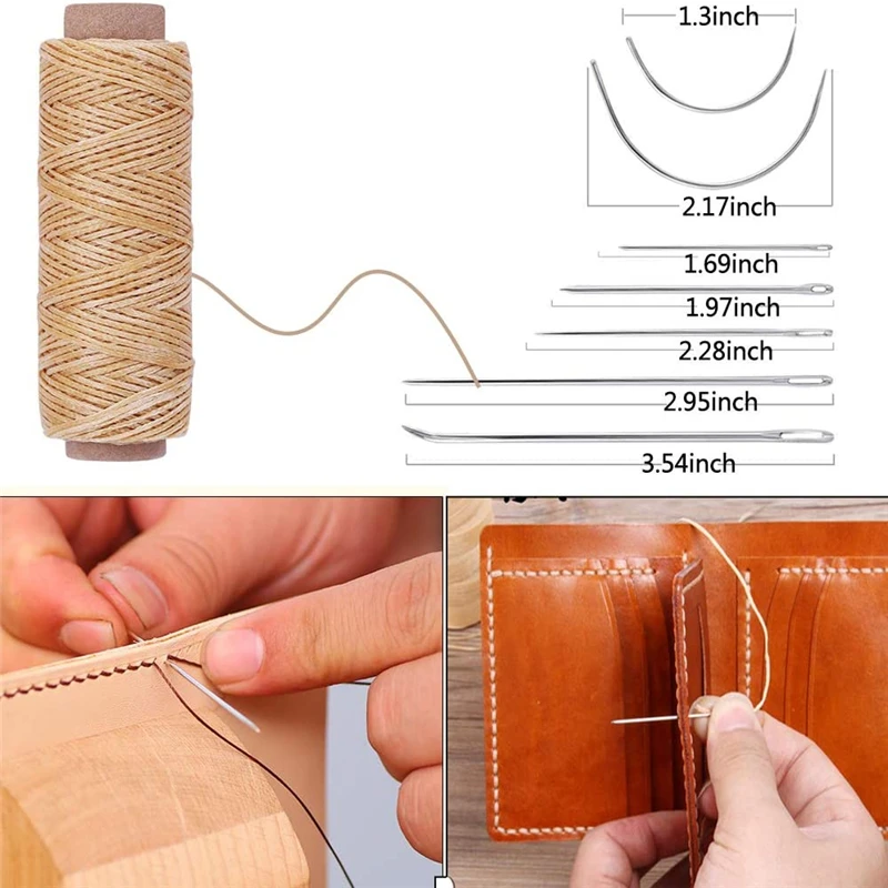 US $14.99 MIUSIE 60 PCS Practical Leather Craft Sewing Punch Tool Kit Cutter Carving Working Stitching Leathercraft Tool Set For Beginner