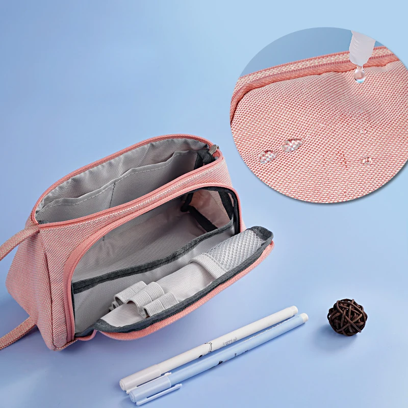 Многослойная Сумка-карандаш EZONE, супер-ручка, вместительная сумка для офисной ручки, чехол для хранения, водонепроницаемая сумка для ручек, школьные офисные канцелярские принадлежности