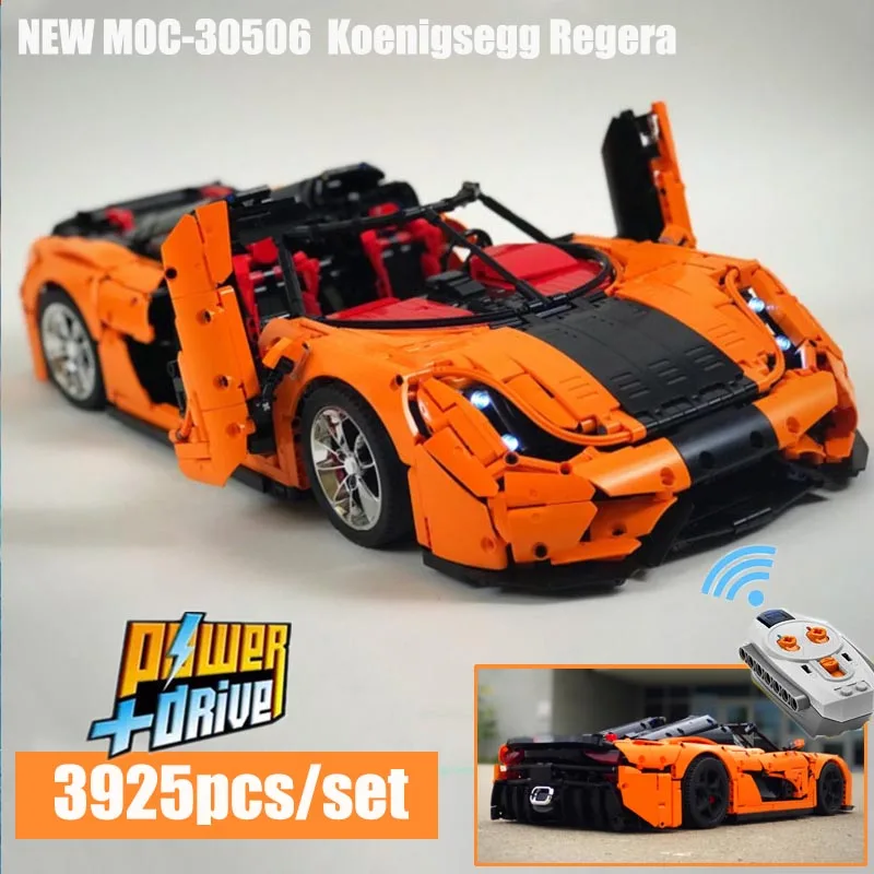 2019 Новый moc 30506 Technic RC Koenigsegg Regera PDF инструкции Блоки Игрушка Набор DIY обучающий