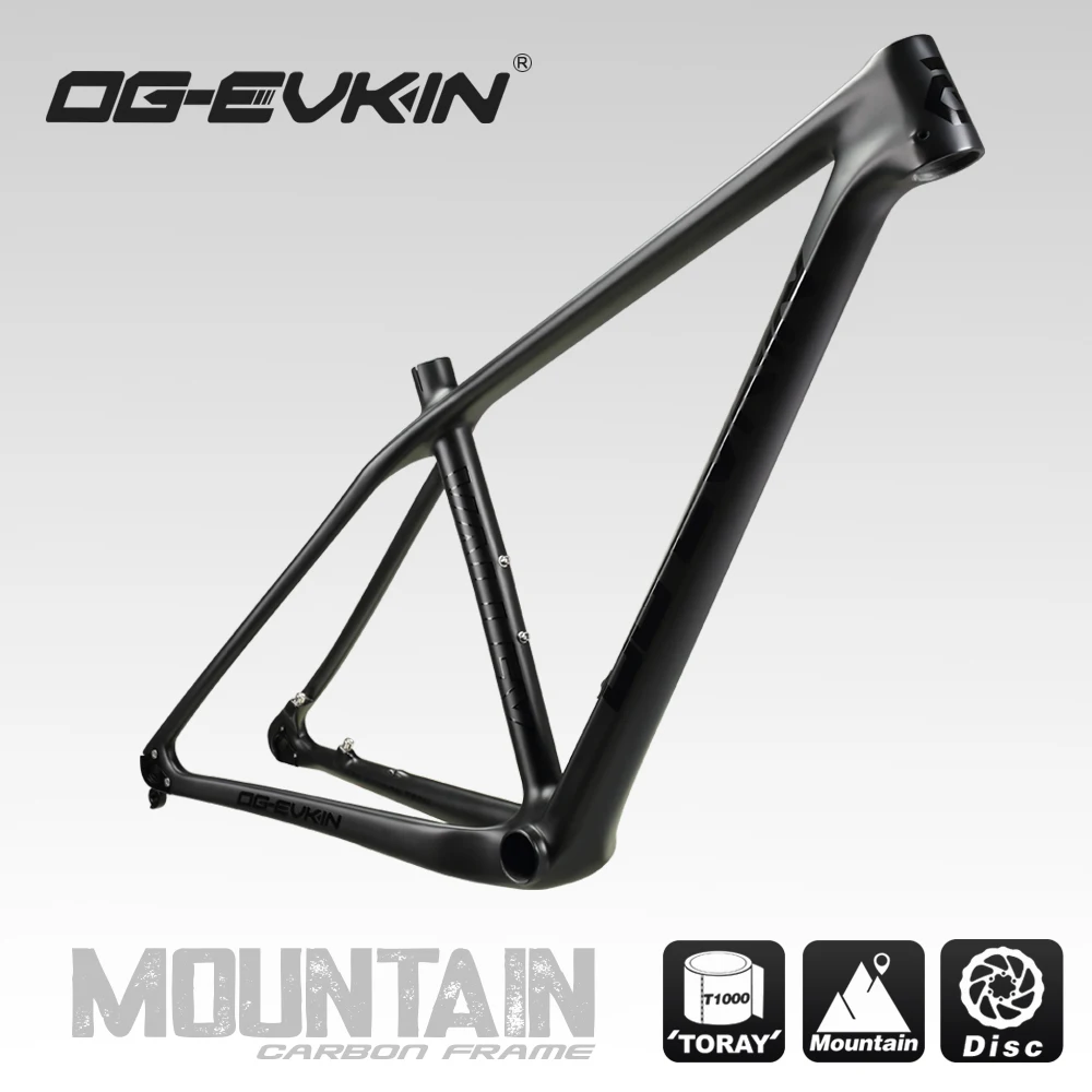 PROD 4000165381911 OG-EVKIN CF-052 Carbon MTB Bike Frame Disc Brake
29er BB92 UD matte Carbon mtb Frameset Bicycle 31.6mm 135xQR 142x12mm
Disc