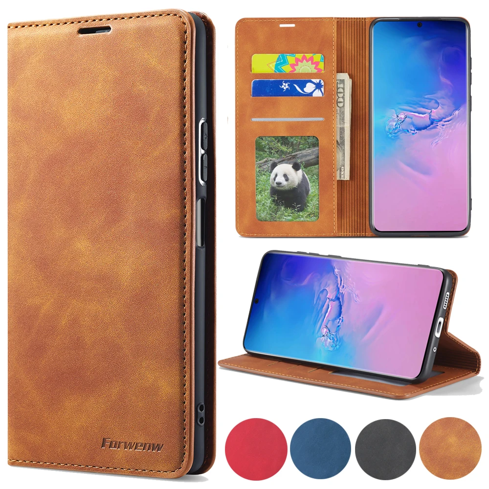Leather Case For Samsung Galaxy S21 S20 FE Ultra S10 S9 S8 Plus S7 Edge Note 10 Pro 20 Lite A81 91 Phone Cover | Мобильные телефоны