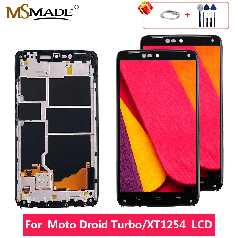 

5.2" For Motorola Moto Droid Turbo XT1254 XT1225 LCD Touch Screen Digitizer Display Replacement Assembly Parts Free Shipping