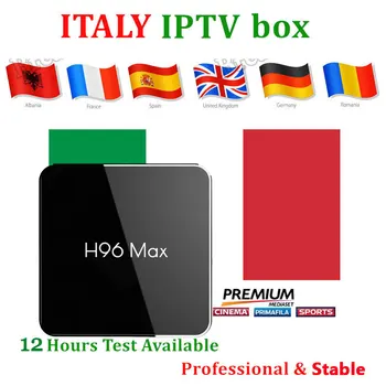 

Italy IPTV Box h96max x2 Android8.1 Android box 2000+ live iptv subscription for UK Germany Italian Albania adult Smart TV Box