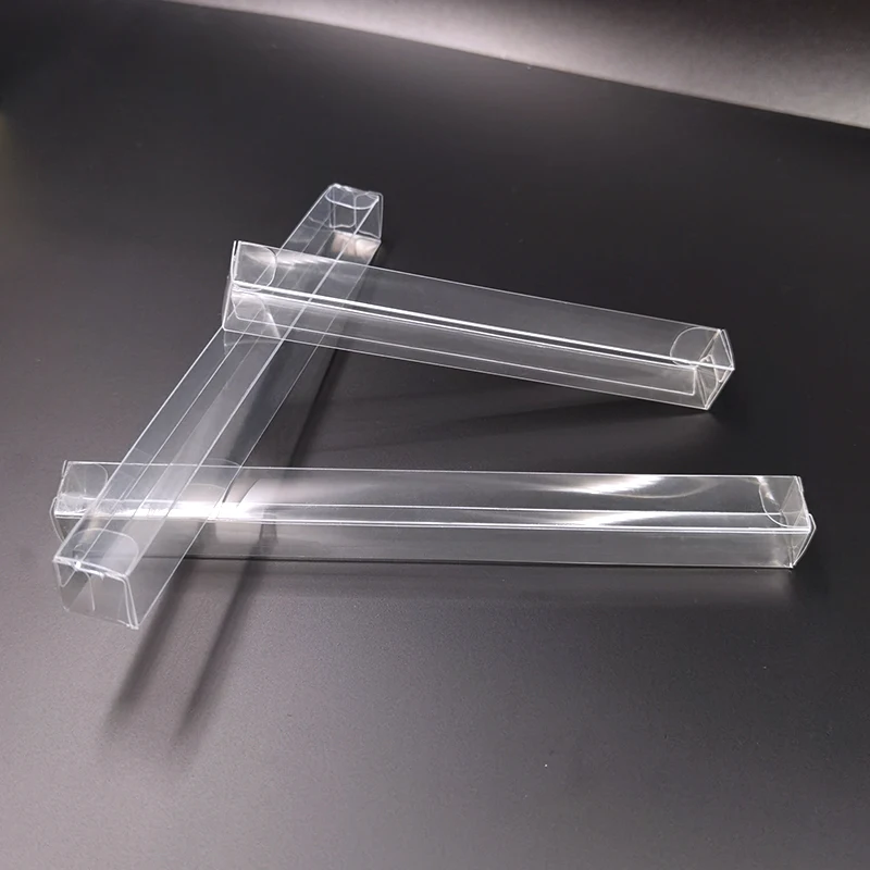 

50pcs Transparent PVC Plastic Packaging Box DIY Eyebrow Pen Eyeliner Pens Cosmetics Gift Box 2*2*16cm