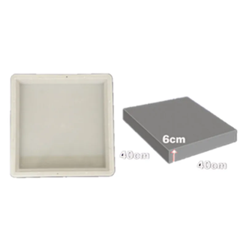 Cement Floor Tile Mould Square Road Flat Stone Brick Antique Garden Paving Yard Brick Plastic Mold