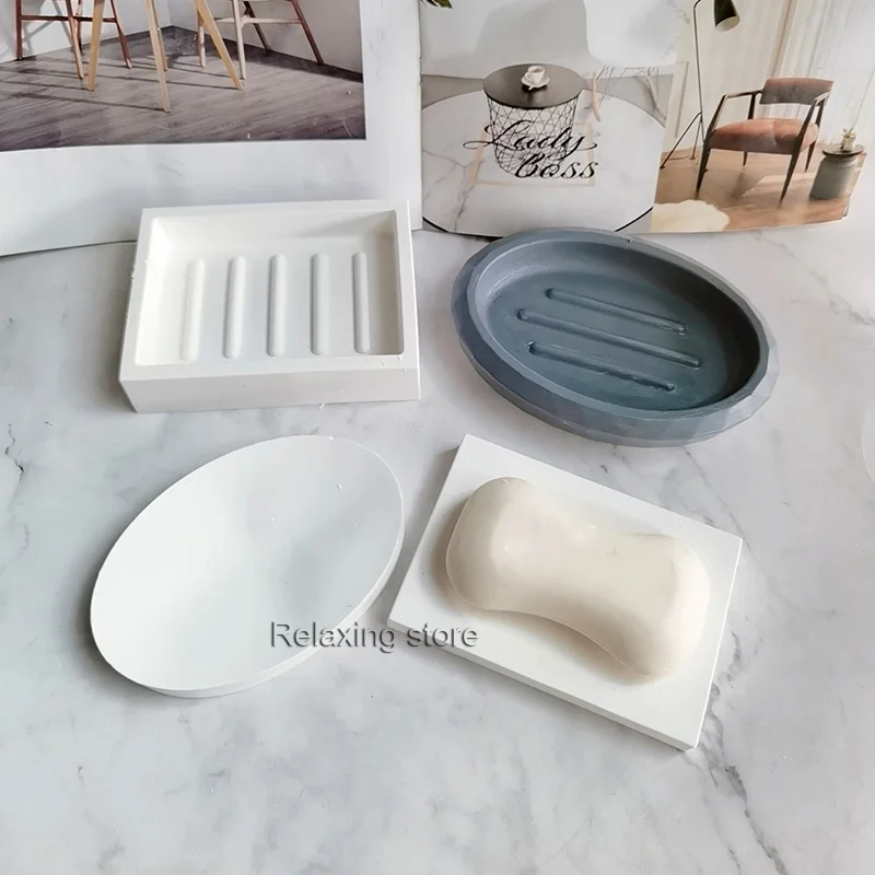 Plateau En Ciment, Support De Lampe À Thé, Moule En Béton, Porte-savon En  Silicone, Plateau De Paume De Taille Mini, Moule En Résine, Outil De  Fabrication - Bricolage Artisanat De Ciment 