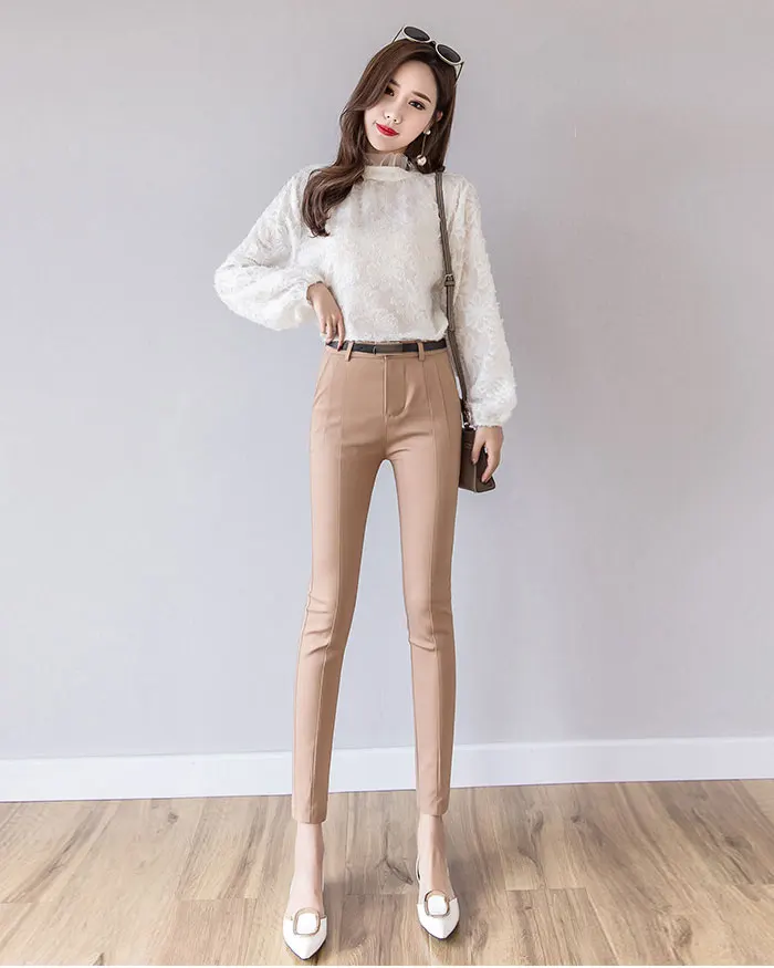 Брюки женские новые капри длиной до щиколотки женские леггинсы Pantalon Femme рабочая одежда тонкие с высокой талией эластичные повседневные женские брюки