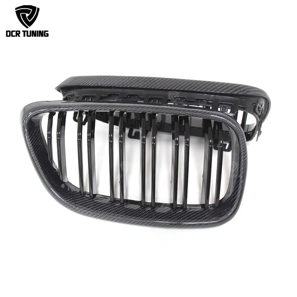 Для BMW 2 серии F22 F23 F87 M2 2014 2015 2016 on Dual Slats передняя решетка из углеродного волокна с
