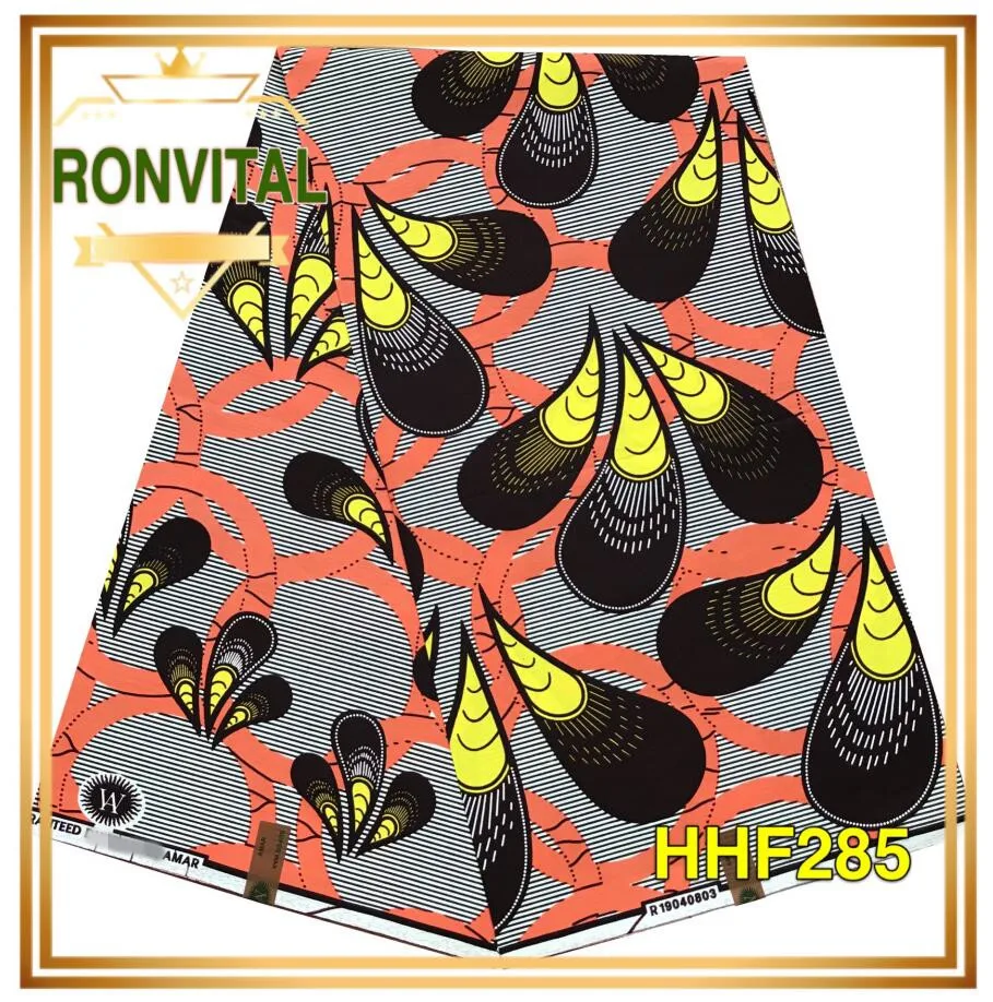 Женское платье DIY африканская печатная ткань ronvital восковая ткань высокого качества хлопок Материал DIY ткани 6 ярдов/партия