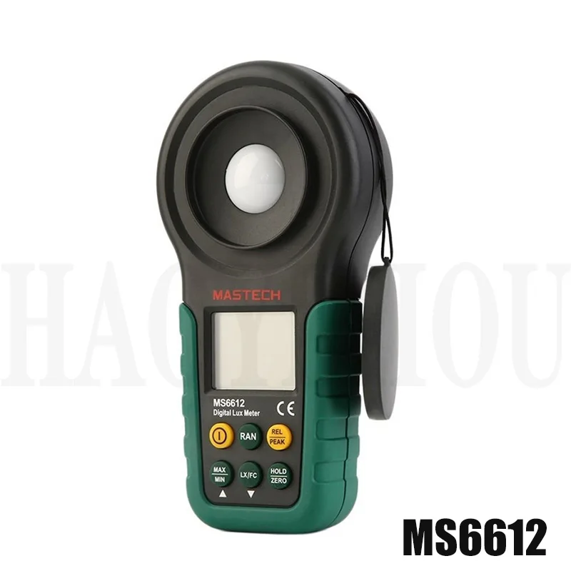 Mastech MS6612 цифровой люксовый метр, светильник, метр, фут свеча, Автоматический диапазон, пиковый 200000 Люкс