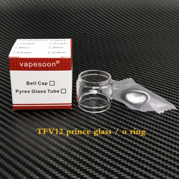 

3Sets Replacement Pyrex glass tube and seal ring For TFV12 Prince 8ml Tank Atomizer