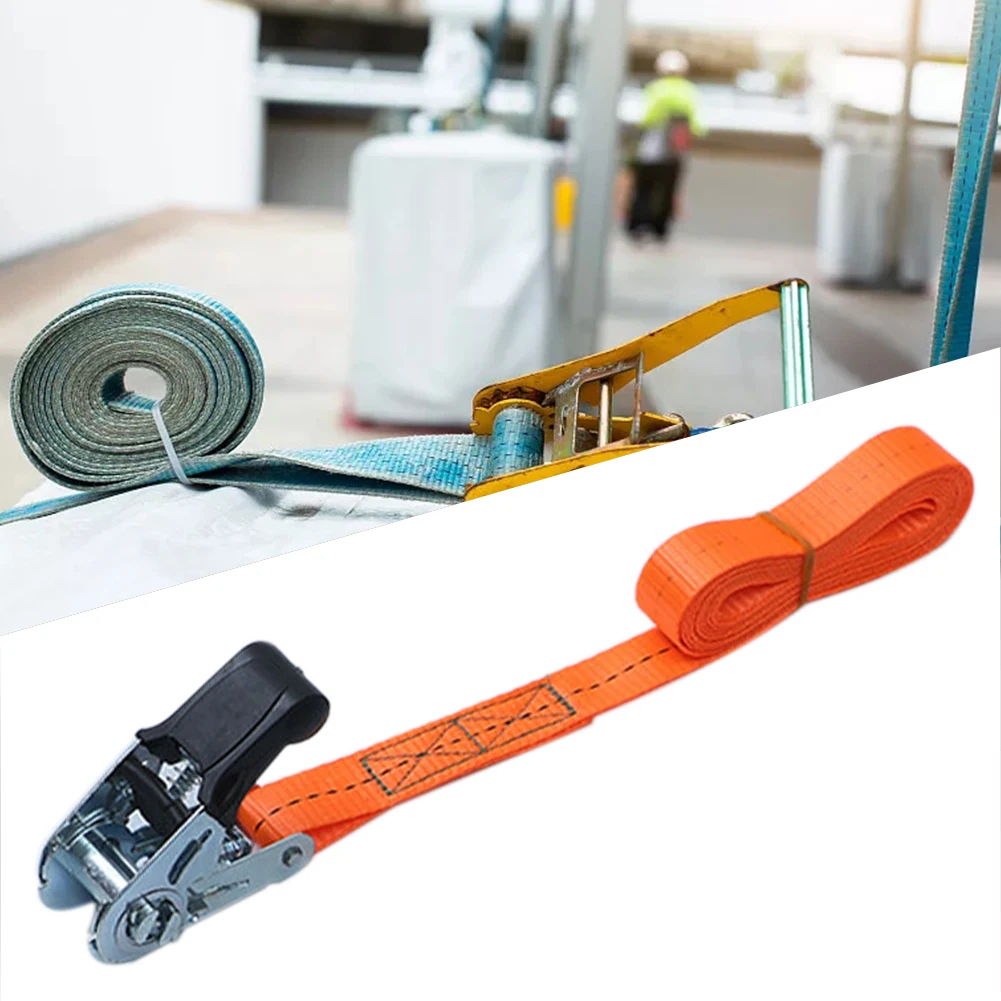 Endless Securing Wear Resistant Polyester Webbing Portable Ratchet Strap Heavy Duty Trailer Loads Cargo Tie Down No Hook Durable