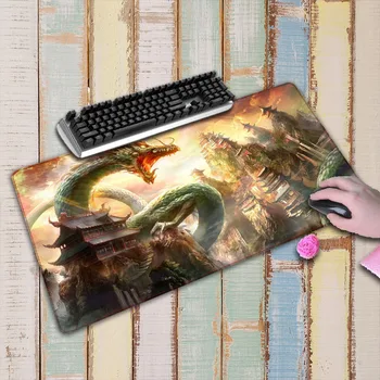 

Art Dragon Large Lock Edge mouse pad gamer play mats Size for 40x90CM Speed Version Gaming Mousepads For CSGO DOTA LOL