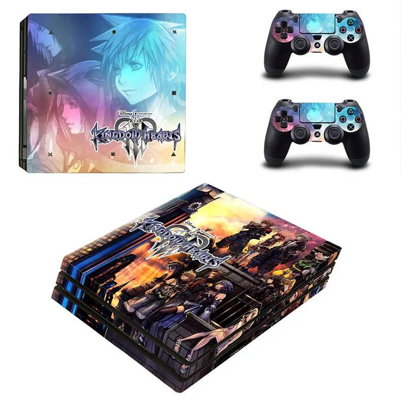 Kingdom Hearts 3 PS4 Pro стикер s Play station 4 Pro виниловые наклейки на кожу Pegatinas для playstation 4 Pro консоль и контроллер
