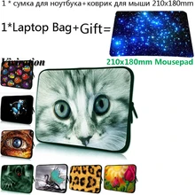 Неопреновая сумка для ультрабука 11,6, 12, 13,3, 13, 15, 17, 14, чехол для ноутбука, 10, 7, чехол для планшета,, модная женская сумка на рукав+ коврик для мыши