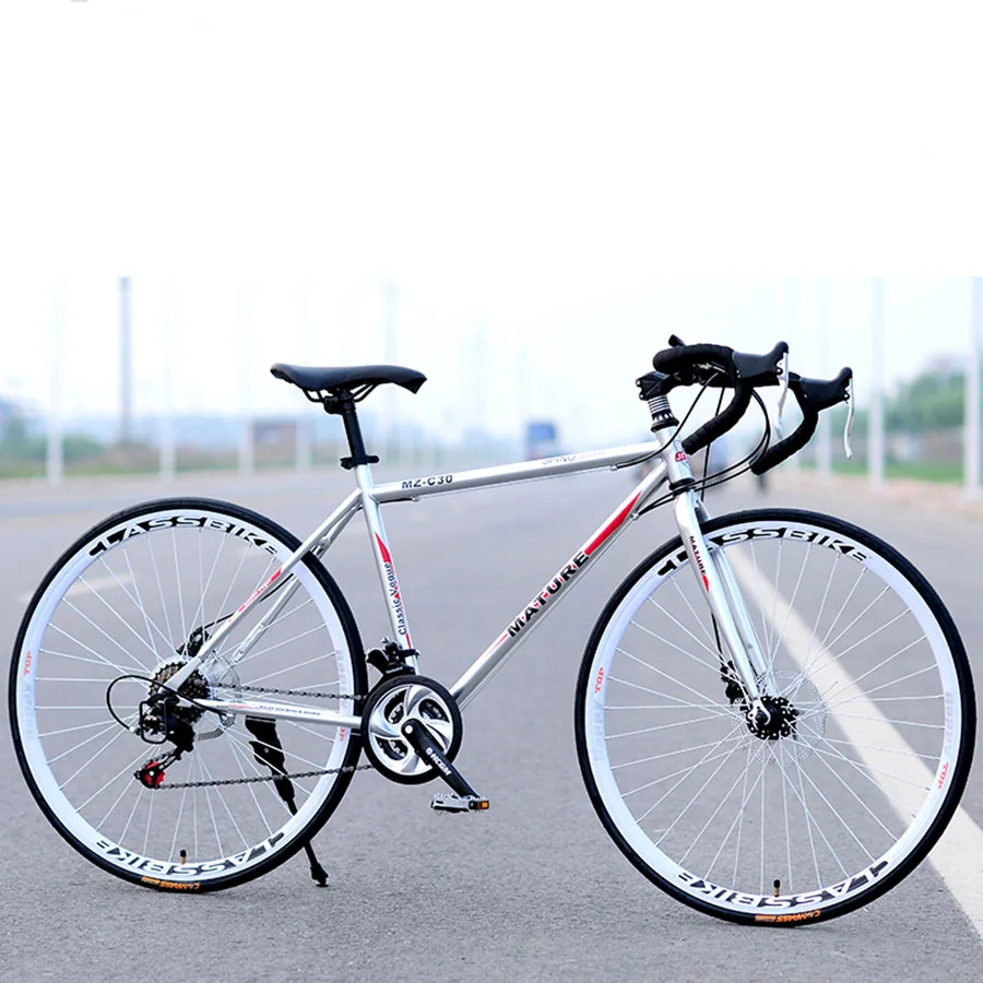 Road Bike Aluminum Alloy Adult 21/27 Speed Dual Disc Brake Bicycle