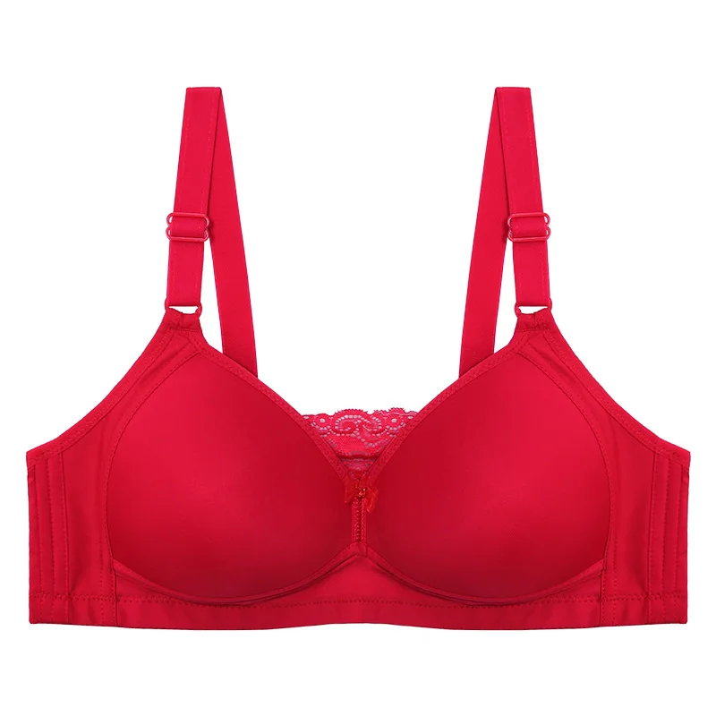 PAERLAN модное тонкое секционное сексуальное кружевное заднее уплотнение, бюстгальтер для женщин, удобное антибликовое нижнее белье - Цвет: red