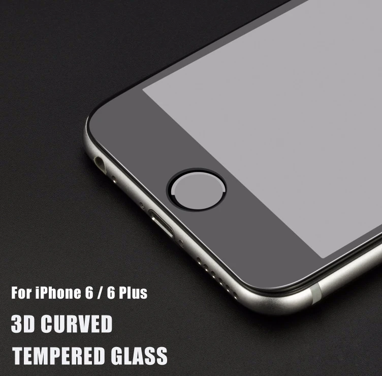 Для iPhone 6 6s Plus 7 8 Plus полноразмерный чехол цветной 3D изогнутый закаленное стекло протектор экрана 3D Передняя защитная пленка