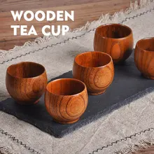 Практичный из дерева чайный сок ресторан 50 мл прочная Кружка Ручной Работы кофе деревянный бар Мини, для вина натуральный