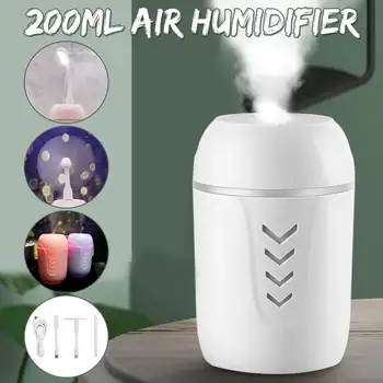 

3 IN 1 200ML 7 Color LED Lights Fan Aroma Essential Oil Diffuser Humidifier Portable USB Mini Humidifier for Home Car USB Fogger
