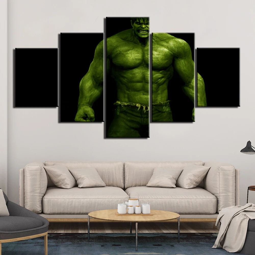 

Modern HD Printed Wall Art Frame Canvas Pictures 5 Pieces Hulk Movie Painting Poster Home Decor For Living Room