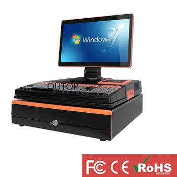 

WIFI 15.6" Capacitive Touch Screen Cash Register POS Machine with Printer All in One POS Terminal system