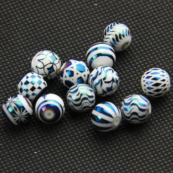 

Porcelain Beads 8mm 10mm Round Spacer Bead for DIY Jewelry Making Findings Handmade Bracelet