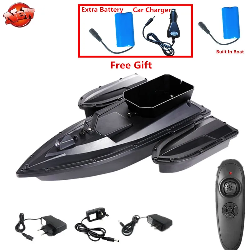 

High Speed Dual Motor Remote Control Intelligent Nesting Ship 2.4G 500M 1.5KG Loading Fixed Speed Cruise Feeder RC Bait Boat