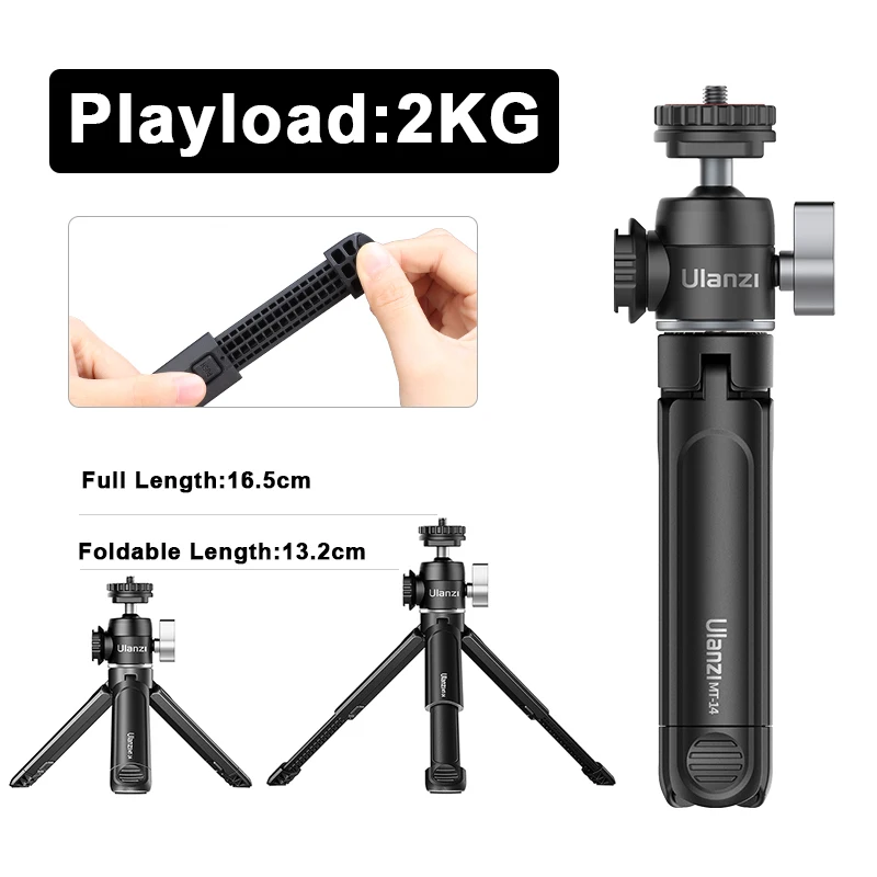 Ontwaken Milieuvriendelijk Laatste producten tegen korting vind hier uw beste aanbod ULANZI MT-08 Opvouwbare  Mini Handheld Statief voor Kleine Vlog Camera voor Sony RX100 VII voor  Canon G7X Mark III Universele 1/4 inch Tevredenheidsgarantie