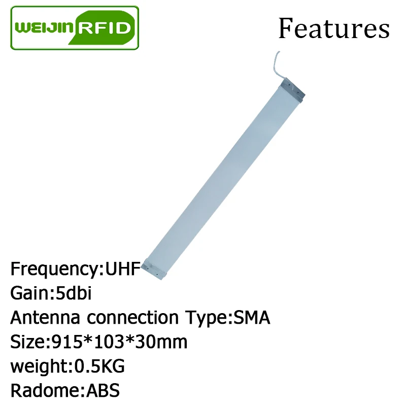 UHF RFID полоса тонкая антенна Vikitek 915 МГц средний диапазон 920 925 М самообслуживания