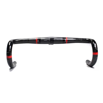 

Sporting Handlebar Supply 1pc Carbon fiber Integrated Road Handle Black