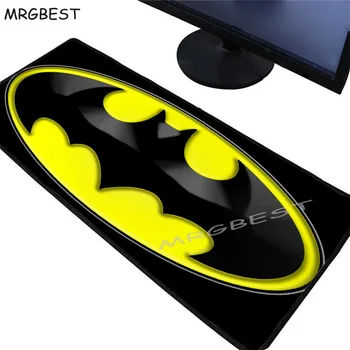 

MRGBEST Batman Logo Large Gaming Mouse Pad Gamer Locking Edge Keyboard Mat Desk Mousepad for CS GO LOL Dota Game XXL XL L