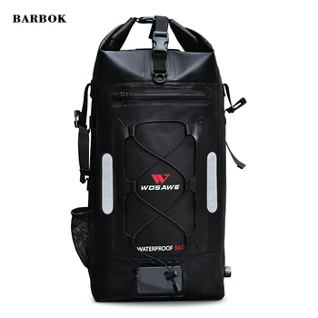 

WOSAWE Waterproof Bag Backpack 30L PU Roll Top Waterproof Dry Bag Outdoor Camping Hiking Swimming Bag River Trekking Bag PVC