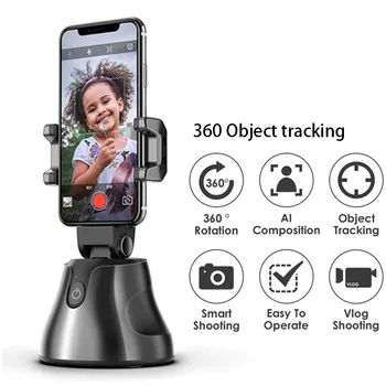 

360 Rotation Auto Face Tracking Object Tracking Vlog Camera Phone Holder Portable All-in-one Auto Smart Shooting Selfie Stick