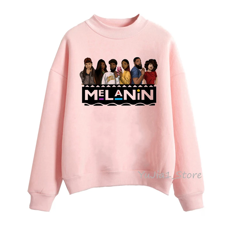 Y11113P Vogue the melanin bunch толстовки женские черные девушки лучшие друзья ТВ шоу уличная забавная графическая толстовка с капюшоном женская одежда - Цвет: Y11113P