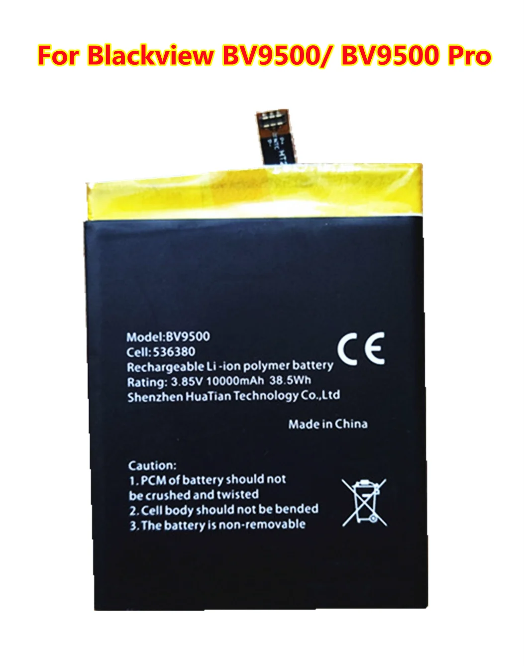 100% High quality Replacement 10000mAh S36380 BV9500 battery For Blackview Pro MT6763T 536380 smart phone | Мобильные телефоны и